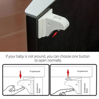 Magnetic Children's Lock for Extra Cabinet Door Safety: A Must-Have for Parents  Drawer Lock  Baby Protection  Baby Safety Lock