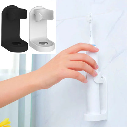 Toothbrush Stand Electric Wall-Mounted Holder Base Rack Organizer Traceless Space Saving Adults Toilet Bathroom Accessories Tool