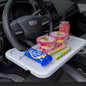 Car Steering Wheel Table Portable Dining Table Steering Wheel Mount Automobile Laptop Computer Stand Car Interior Accessories