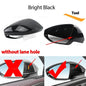 High Quality Carbon Fiber Glossy Black Replacement Side Mirror Covers Cap for Audi A6 S6 RS6 C8 A7 S7 RS7 A8 Left hand Drive