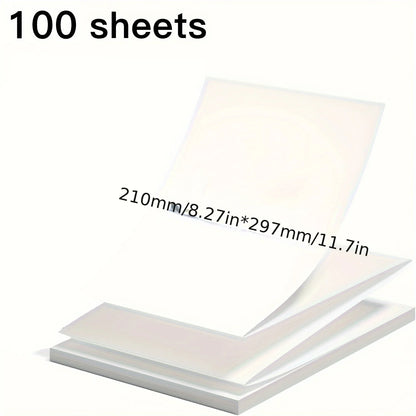 100-200 Sheets A4 Thermal Paper 8.27x11.69" - Portable Thermal Printer Only, No Electronics, Not for Laser/Inkjet