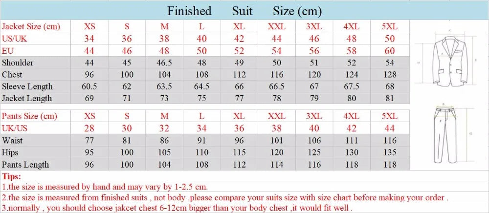Men's 3 Piece Suit Yellow  Slim Fit Elegant Casual Business Office 3pcs