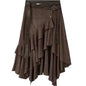 New In Autumn 2025 Trend Streetwear Y2K Skirts For Women's A Line Irregular Patchwork Long Skirts Faldas Woman Clothing