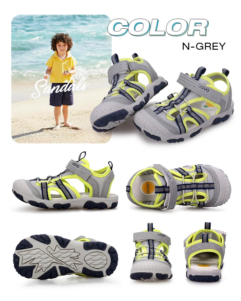 New Arrival Children Footwear Closed Toe Sandals For Little And Big Sport Kids Summer Shoes Eur Size #25-35
