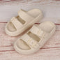 Women Summer Sandals Bathroom Home Slippers Outdoor Beach Slides Cloud Casual Soft Flip Flops Non Slip Men Male House New 2025