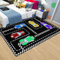 Construction Car Print Area Rug Washable Carpets for Kids Bedroom Living Room Kitchen Entrance Mat Non Slip Flannel Mats