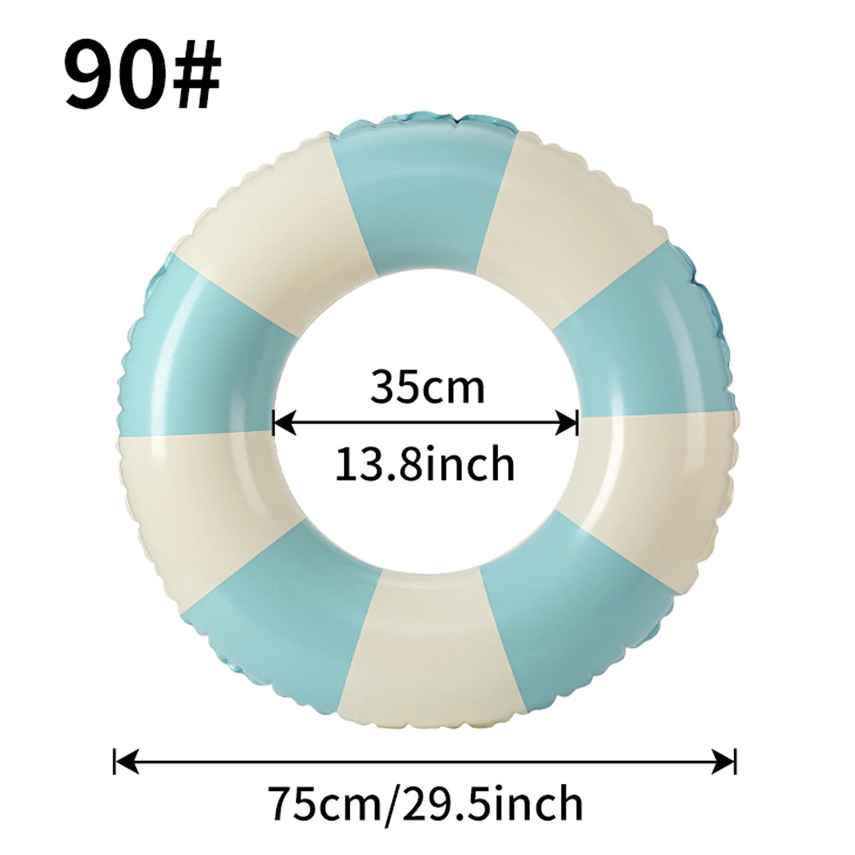 1PC Ins Style Macaron Inflatable Swimming Ring Adult Thickened Pool Float Summer Pool Party Water Toy