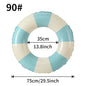 1PC Ins Style Macaron Inflatable Swimming Ring Adult Thickened Pool Float Summer Pool Party Water Toy