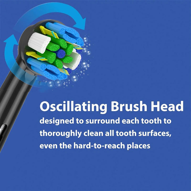 4PCS FlossAction Replacement Brush Heads For Oral B Sensitive Clean Pro Health D16 D12 8860 8875 8900 8950 Electric Toothbrush
