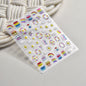Line Flower Powder Blusher Love Heart High Quality Jelly Series Adhesive Nail Sticker Nail Art Decoration Decals Design T-2830