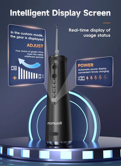 Mornwell F32 Water Floss Oral Teeth Whitening Home Appliance Sonic Water Flosser 260ML Tank Teeth Cleaner Oral Water Jet