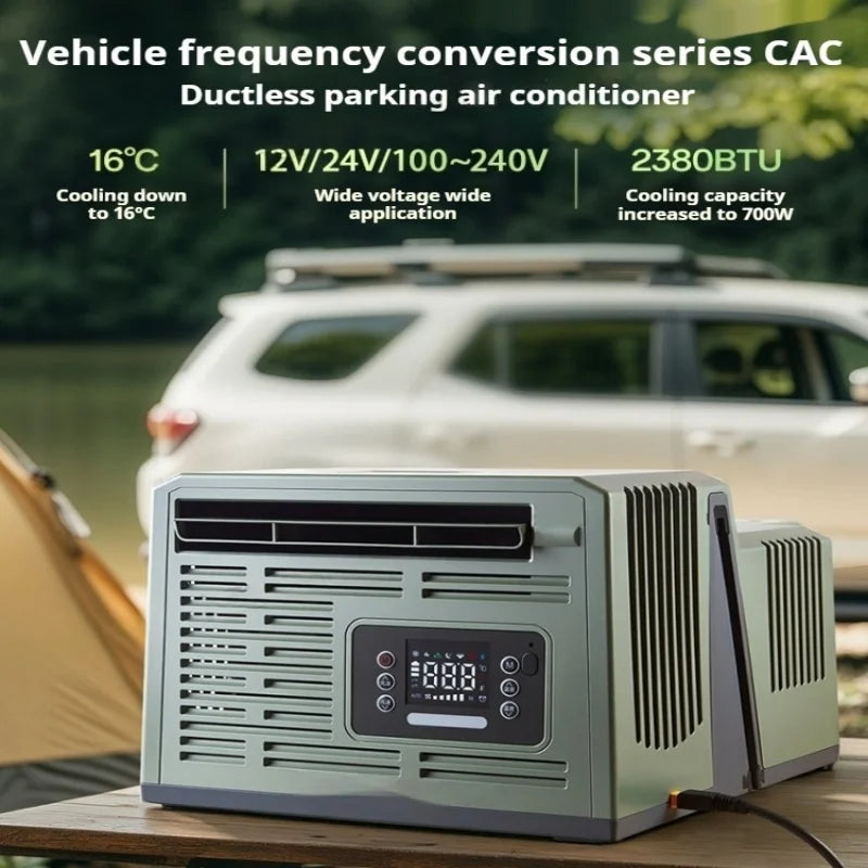 Portable Parking Air Conditioner Small Portable Car Energy Saving Air Conditioner Ductless: Hassle -Free for Car Window Mounting