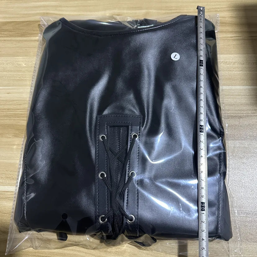 Mummy Restraint Leather Bag with Armbinder Straitjacket for Bdsm Slave Bondage Mermaid Cosplay Sex Binding Fetish Erotic Costume