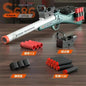 S686 Throwing Shell Toy Gun Soft Bullet Airsoft Launcher Outdoor Sports CS Game Fun Pistol Toy Gift for Boys