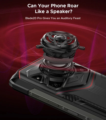 DOOGEE Blade20 Pro Rugged Phone 125dB Speaker Gemini AI 11800mAh Battery 6.6'' Display Android 15 Global Version Smartphone NFC