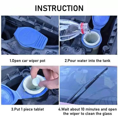 All-Season Car Windshield Washer Concentrated Clean Tablets Solid For  Car Room Kitchen Window GlassToilet Cleaning Tablet