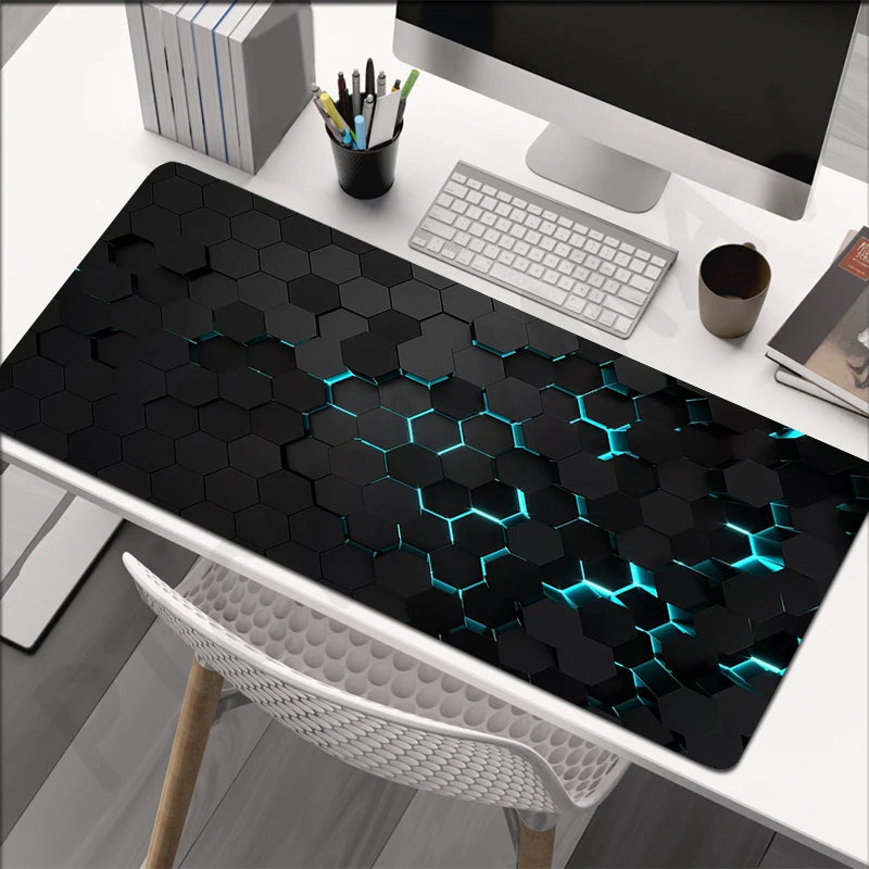 Large Gaming Mousepads Mouse Pad Computer Mousepad Geometric Mouse Mat 90x40cm Desk Pads For PC Keyboard Mats Table Rug