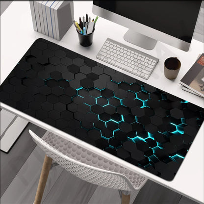 Large Gaming Mousepads Mouse Pad Computer Mousepad Geometric Mouse Mat 90x40cm Desk Pads For PC Keyboard Mats Table Rug