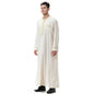 Muslim Men Clothing Kaftan Robes Long Sleeves Stand Collar Eid Thobe Kurta Arab Turkish Dress Dubai Islam Habit Ethnic Leisure
