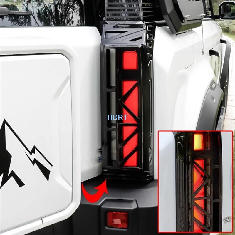 Car Styling Protector Decoration Accessories Fit For Chery iCAR 03 Jaecoo 6 J6 2024 + Rear Fog Light Cover Tail Lamp Trim Frame