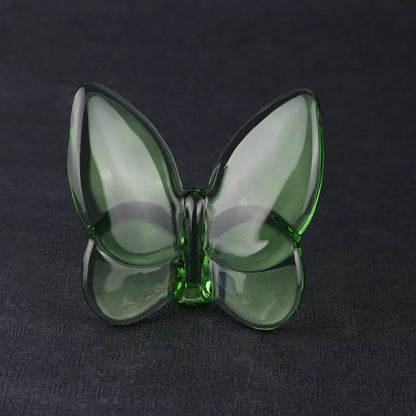 Crystal Papillon Butterfly Wings Fluttering Glass Lucky Butterfly Ornaments Home Decoration Crafts Accessories Birthday Gift