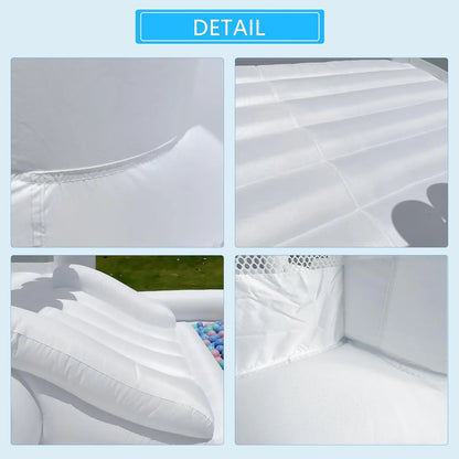 Oxford Jumping Bouncy Castle Bouncer for Wedding Party with Carrying Bag Repair kit Inflatable White Bounce House Professional