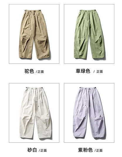 Men Streetwear Fashion Loose Casual Lightweight Quick Dry Sport Pants Women Outdoor Techwear Cargo Baggy Pant Boy Girl Trousers
