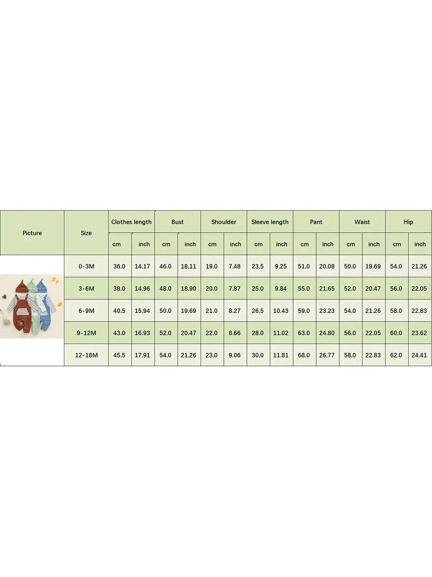 Newborn Baby Boy Fall Winter Clothes Striped Long Sleeve Romper Overall Pants Hat 3Pcs Set Cute Coming Home Outfit