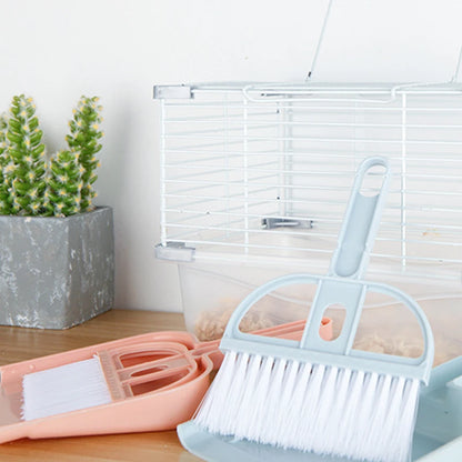 Guinea Pig Toilet Broom Accessories Cat Hamster Dustpan Small Broom Set Pet Professional Cleaning Tools Rabbit Pooper Scooper