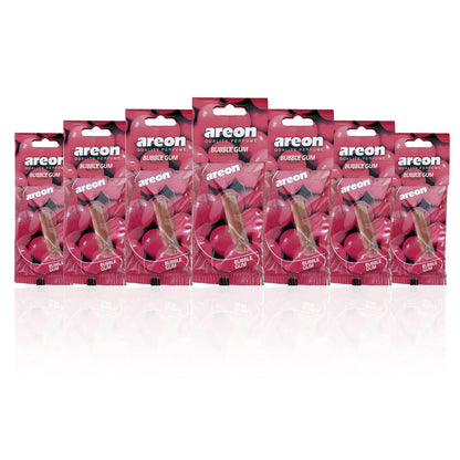 Areon 5/20pcs BUBBLE GUM Scent Car Air Freshener, Natural Tea-Scented Paper, Car-Mounted Hanging Type, Car Interior Accessories