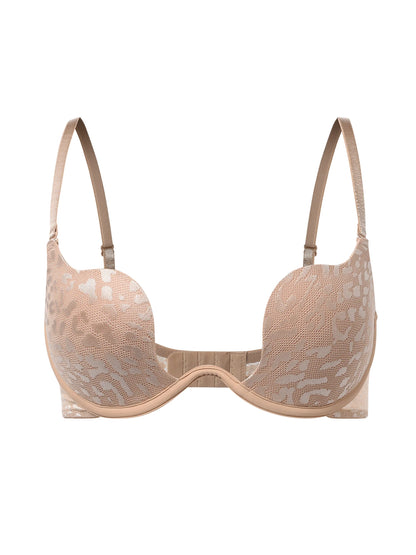Solid Underwire Bra push up Lingerie comfort padded bra lift up thick cup lace bralette