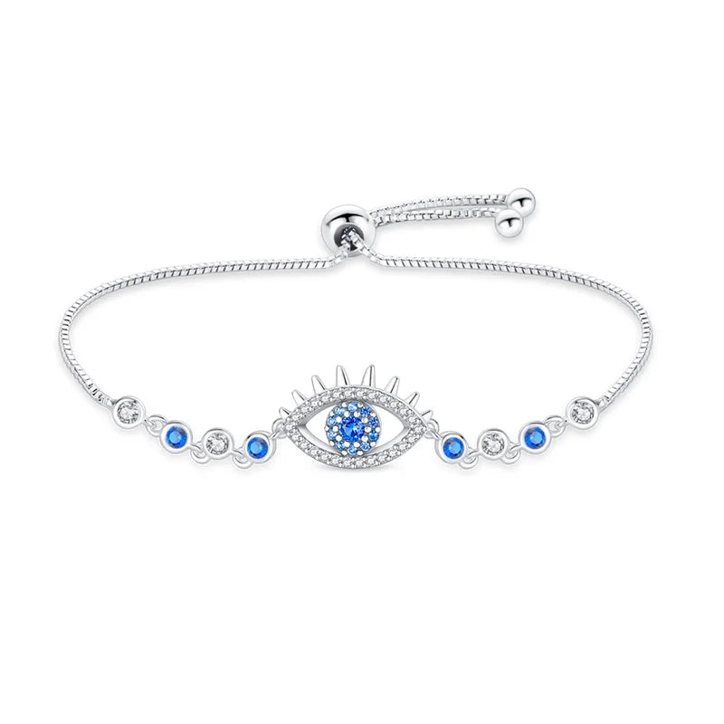 Bracelet Original 925 Silver Lucky Symbol Zircon Bracelet Luxury Jewelry For Woman Romantic Valentine's Day Jewelry Gifts
