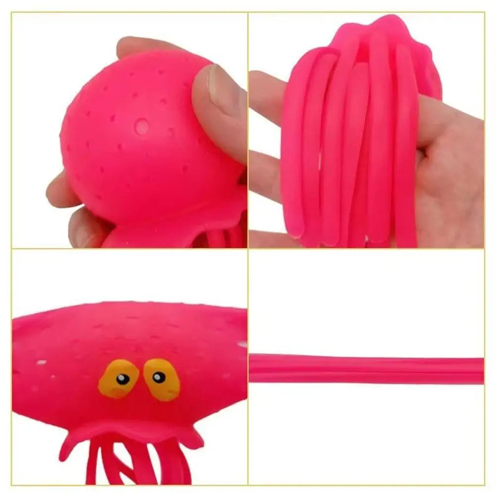 Baby Bath Toys Sponge Water Absorbing Octopus Squeezing Stress Relief Toys Summer Swimming Play Water Bath Toy for Children