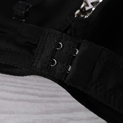 New Sexy Lingerie Underwear Bras for Women Steampunk Spike Studs Bra Top Wireless Bra Fashion Party Club Tops Female Underwear