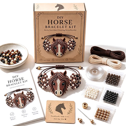 DIY Beaded Bracelet Making Kit,All in 1 Jewelry Making Set Beginner-Friendly Beaded Animal Making Kits,(Non Finished Products)