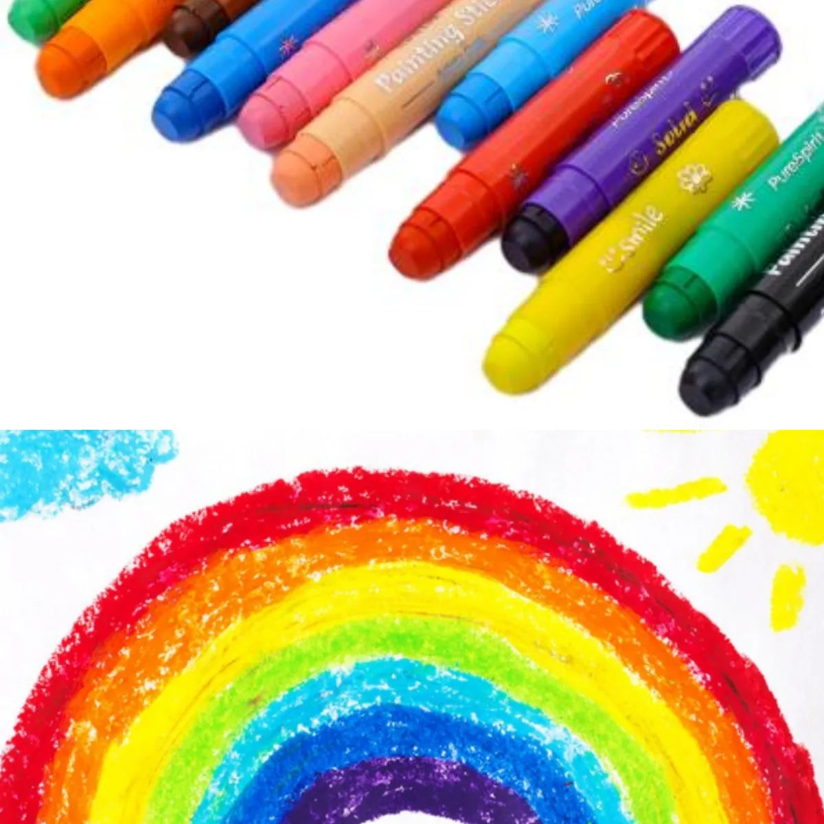 8/12 Colors Crafts Paint Sticks Color Solid Painting Stick Washable Paint Sticks Drawing Graffiti Art for Kids and Students