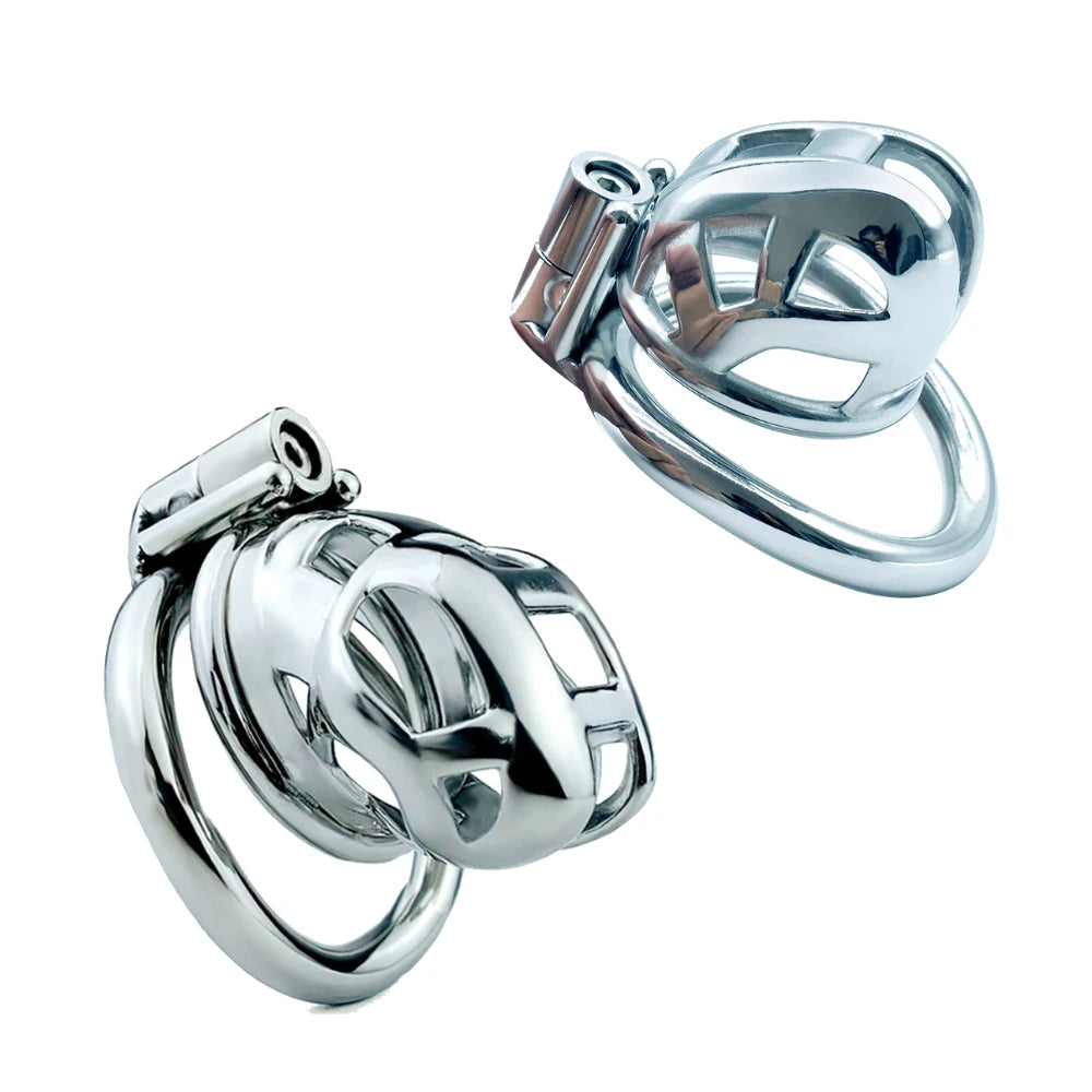 Stainless Steel Male Chastity Cage Penis CB Lock Device Metal Cage BDSM Erotic Infidelity Prevention Device Gay Adult Sex Toys