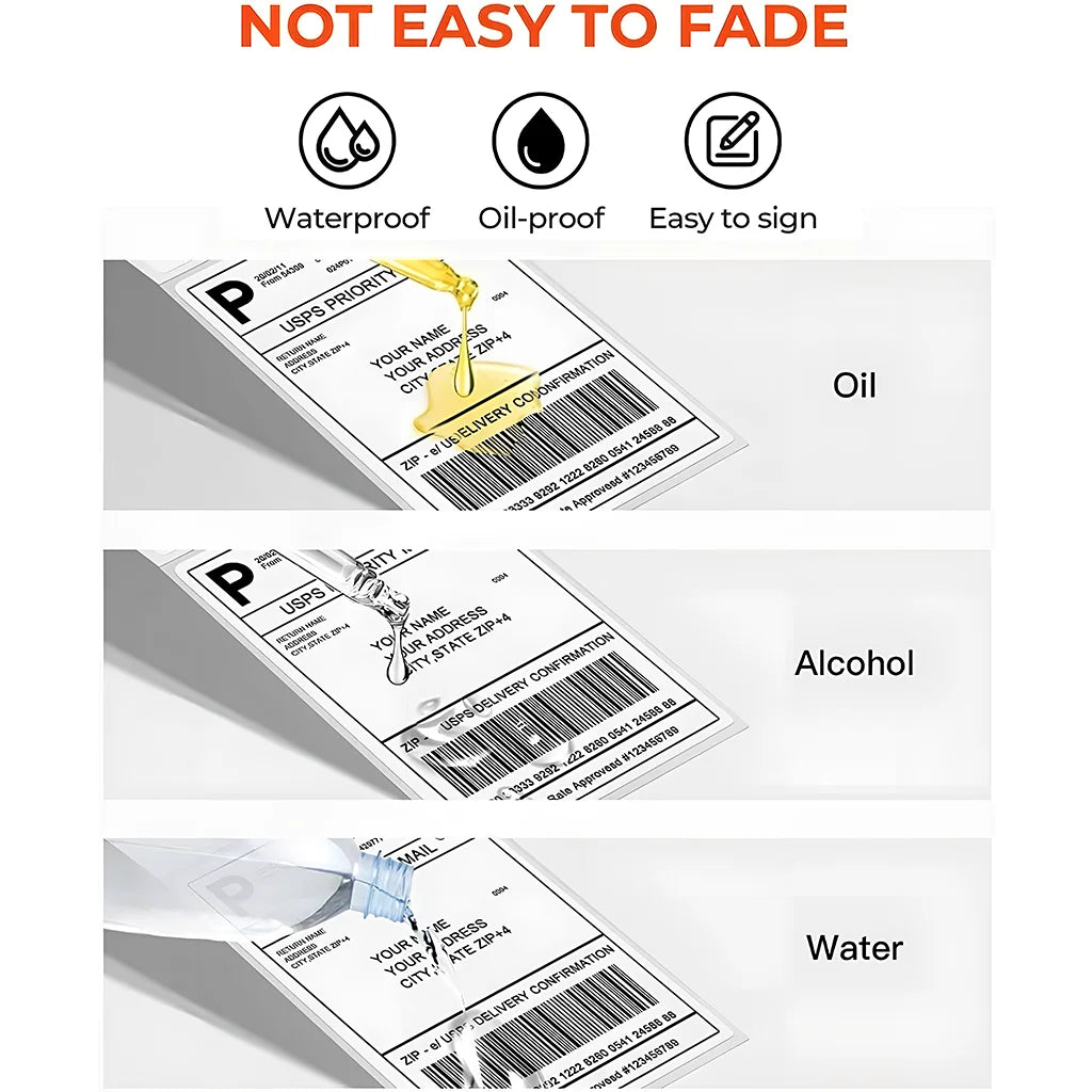 4x6inch Thermal Printer Papers White Labels Sticker 100x150mm For Shipping Labels DHL UPS Express LOGO Barcode For P50/D100/D200