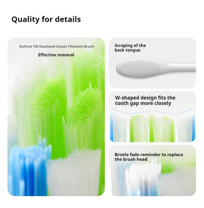 4/6 Pcs Original Replacement Brush Heads for Oclean Flow/X PRO Elite/X Pro/F1/Z1/One/Air2 Sonic Electric Toothbrush Nozzles