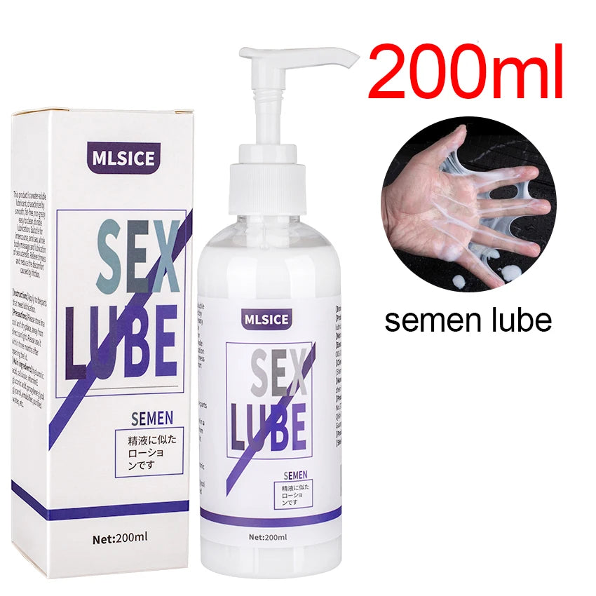 200ml Lubricant For Sex Semen Lube Vagina Man Anal Gay Personal Lubrication Intimate Sexual Water Based Gel Adult Products Shop