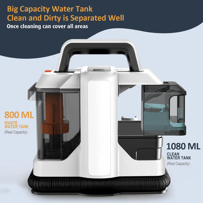 Spot Cleaner 400W-750W 9/15KPa Handheld Carpet Cleaner for Sofa Curtain Spray Suction Integrated Machine Household Clean Machine