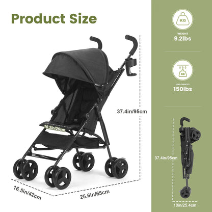 Wedyvko Baby Stroller Travel Stroller Lightweight, Portable Design Folding Children's Baby Stroller