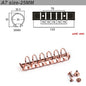 Metal Spiral Rings Binder Clip With 2 Pairs of Screw For Diary Notebook Planner A7 Binder Clip File Folder