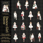 30sheets/pack Christmas Girl Stickers Aesthetic Stick Labels Decorative Diary Album Material Scrapbooking Supplies