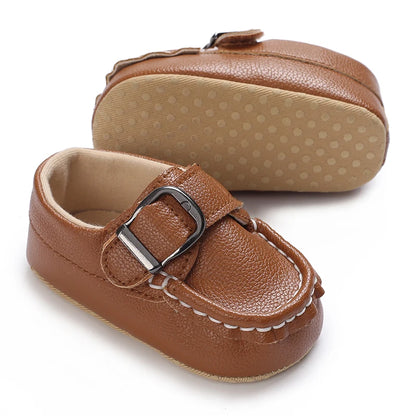HAIZHIW 0-18M Baptism Newborn Baby Prewalker Girls Boys Casual Shoes Leather Non-Slip Soft-Sole Infant Toddler First Walkers