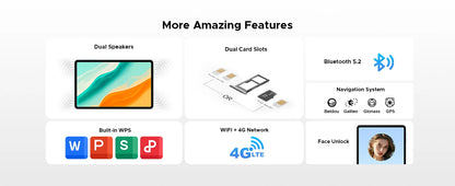 DOOGEE Tab G6 Pro Tablet PC Android 16 Gemini AI 12'' 2K Display 9000mAh Battery 8GB  RAM 128GB ROM Ultra-thin Body Smart Pad