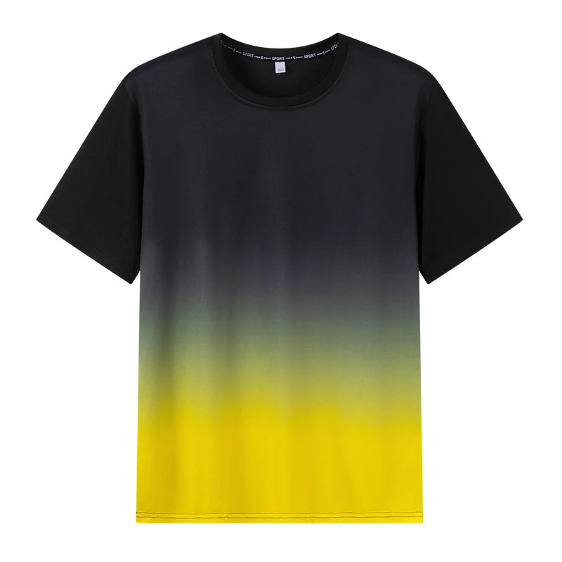1pc/2pcs Summer Men's Quick Dry T-shirt Shorts Plus Size Short-sleeve Tee Sport Set Casual Shirt Elastic Waist Pant Male Clothes