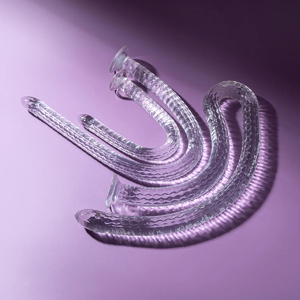 45-100cm Long Snake Monster Dildo Soft Anal Plug Giant Fantasy Clear Flexible Anus Massager Suction Cup Sex Toys For Men Women