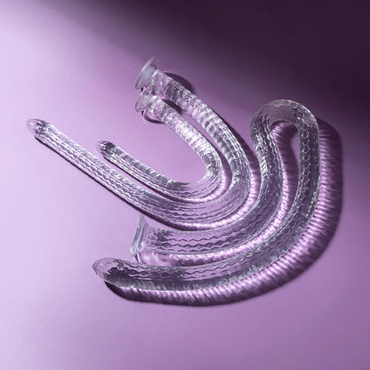 45-100cm Long Snake Monster Dildo Soft Anal Plug Giant Fantasy Clear Flexible Anus Massager Suction Cup Sex Toys For Men Women