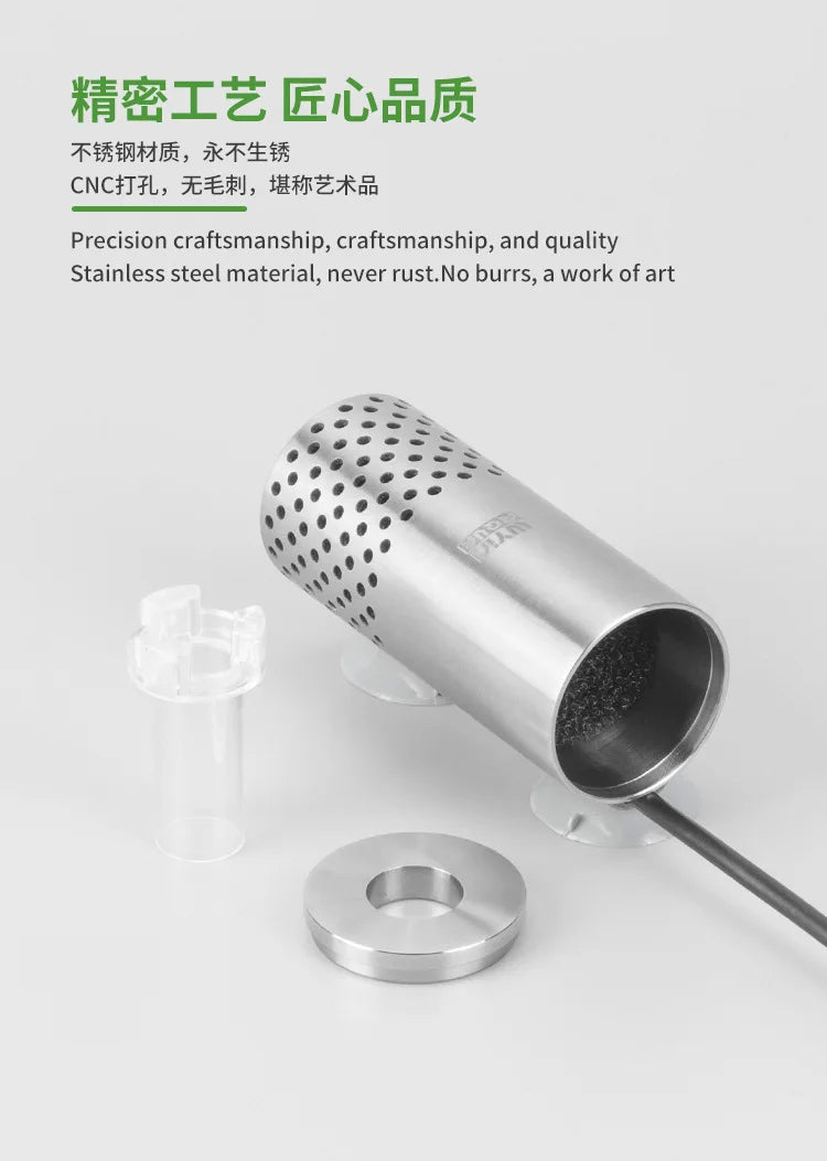 Aquarium Electric Oil Removal Film Fish Tank Stainless Steel USB Filter Self-Priming Floating Head Oil Film Processor